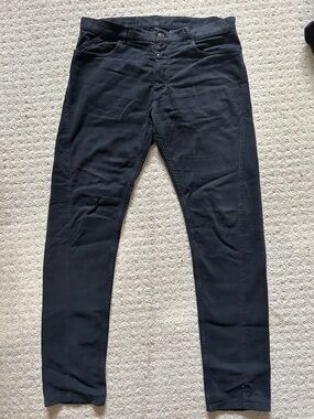 Maison Margiela Line 10 Slim Black Pants Size 48 Made in Italy